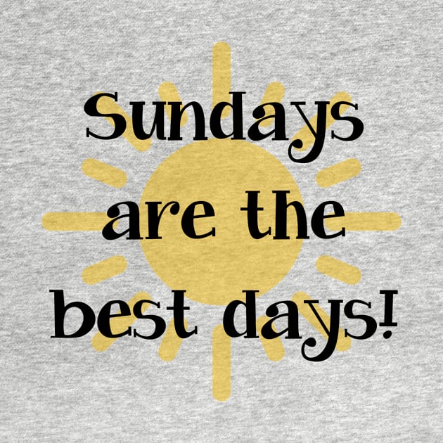 Sundays are the Best Days (light) by Happy Yogi Shop